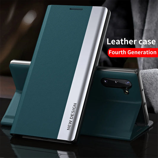 Flip Leather Case For Samsung Galaxy A10 A10S A20S A30 A50S A70 A21S A51 A71 A81 A91 Luxury Intelligence Ultrathin Bracket Cover